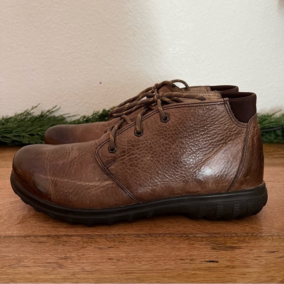 Bogs Eugene Chukka Ankle Boots 9 M Brown Lace Up Shoes Waterproof Leather Mens - Picture 5 of 17